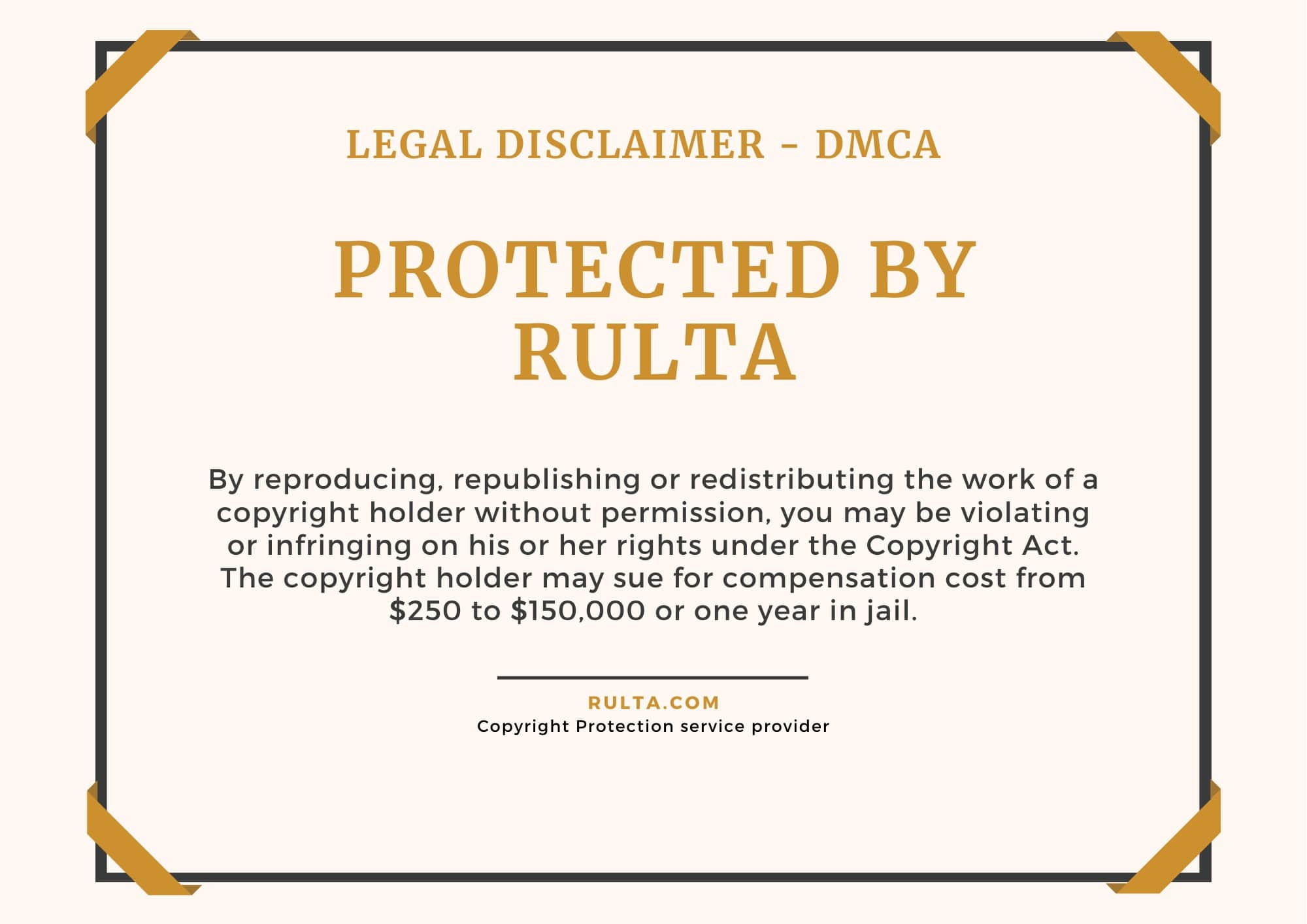 DMCA Protected by Rulta - Style 6