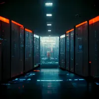 filehosting database center cyberpunk style