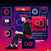 web designer, photoshop, figma, cyberpunk style